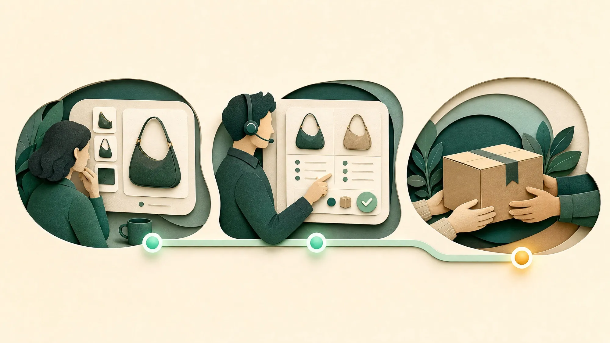 Illustrated response journey