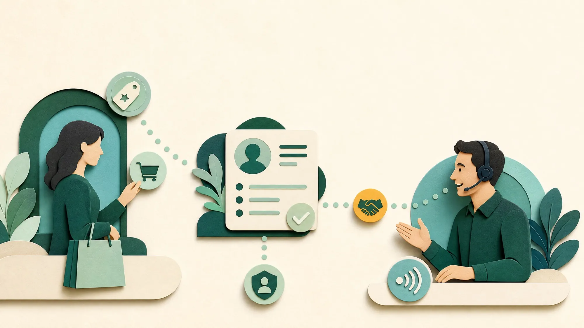 Illustrated response journey
